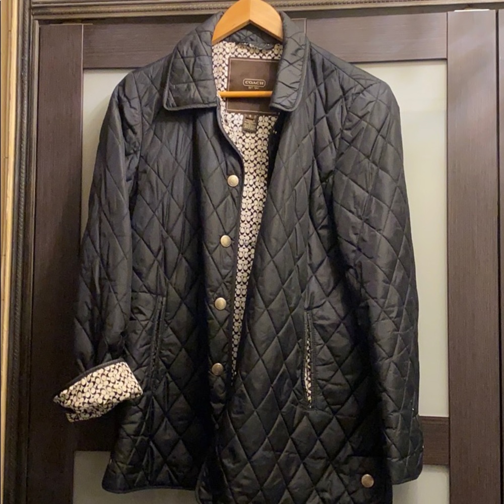 Coach black jacket size small used